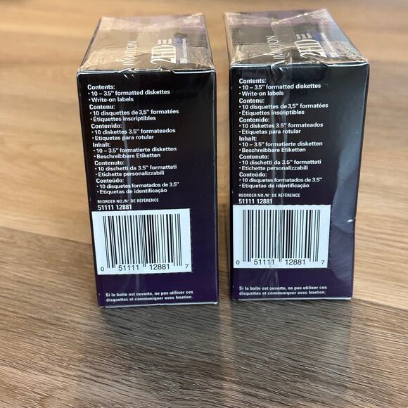 NEW IMATION 3.5"2 Sets Floppy Disks Diskettes 10 Pack IBM Formatted 1.44MB 2HD - Picture 3 of 8